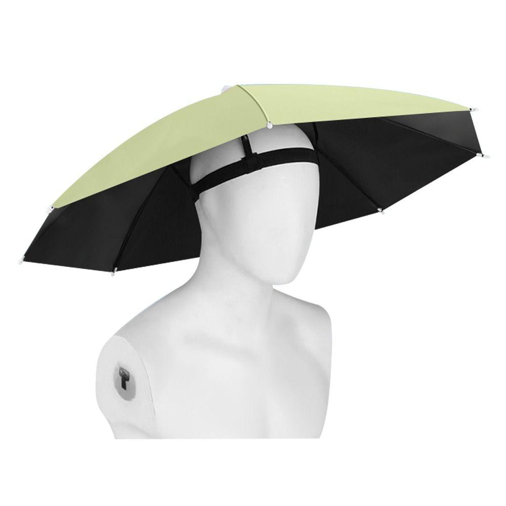 Windproof Head Umbrella Hat Elastic Band Umbrella Portable Rain Gear