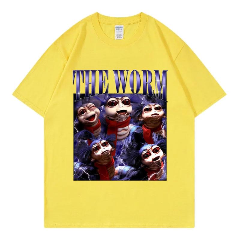 Marcus The Worm Funny Meme Tshirt Unisex Women Fashion Vintage Short Sleeve Tshirts Summer Casual Loose Cotton T Shirt Streetwear