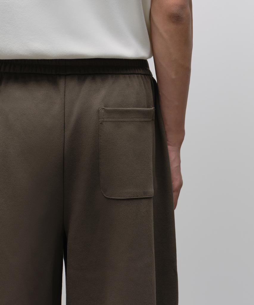 Musinsa Standard Широкие спортивные штаны для отдыха с одним отворотом, двойная вязка [Коричневый]