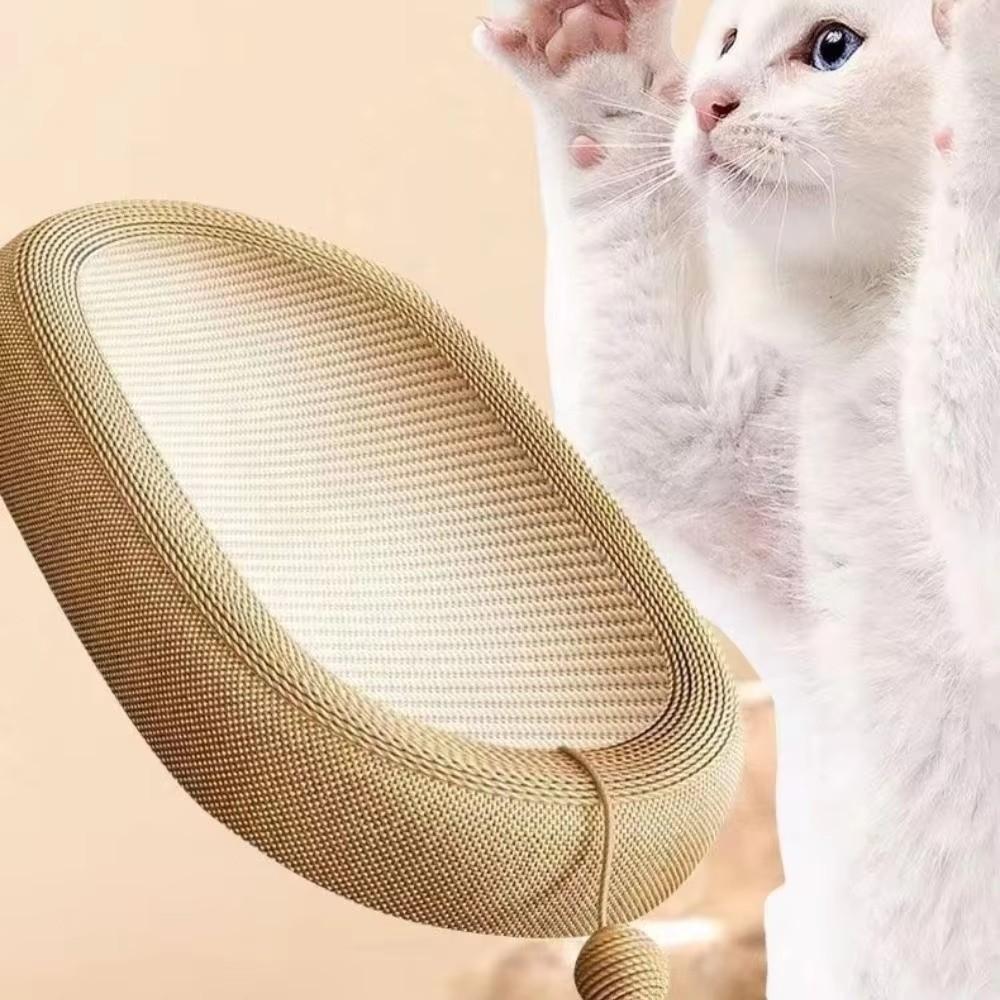Oval Cat Scratching Bed Wear-resistant Pet Bed Nest Sleeping Mat Cat Paw Board Basin Pet Furniture