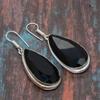Black Spinel Gemstone 925 Sterling Silver Handmade Amazing Earring Jewelry