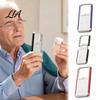 Easy to Hold Magnifying Glass Portable with LED Light, Retractable High-Clarity Lightweight Magnifier for Seniors, Handheld Reading and Crafting