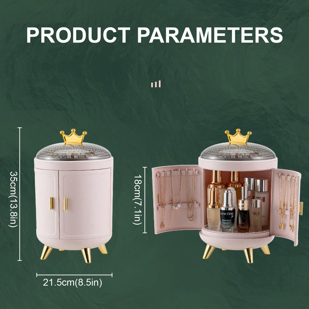 Makeup Storage Box Make Up Skincare Holder Jewelry Bag Cosmetics Organizer Plastic Container For Bathroom Dressing Table Home