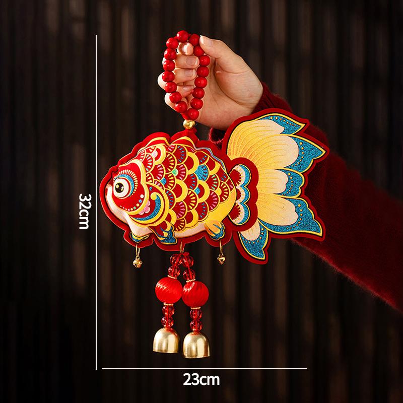 Chinese New Year Decorations 2026 Lucky Fortune Hanging Pendants Traditional Spring Festival Living Room Hanging Ornaments