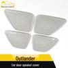 Outlander Car Door Speaker Cover: Stainless Steel Panel Decoration Sticker