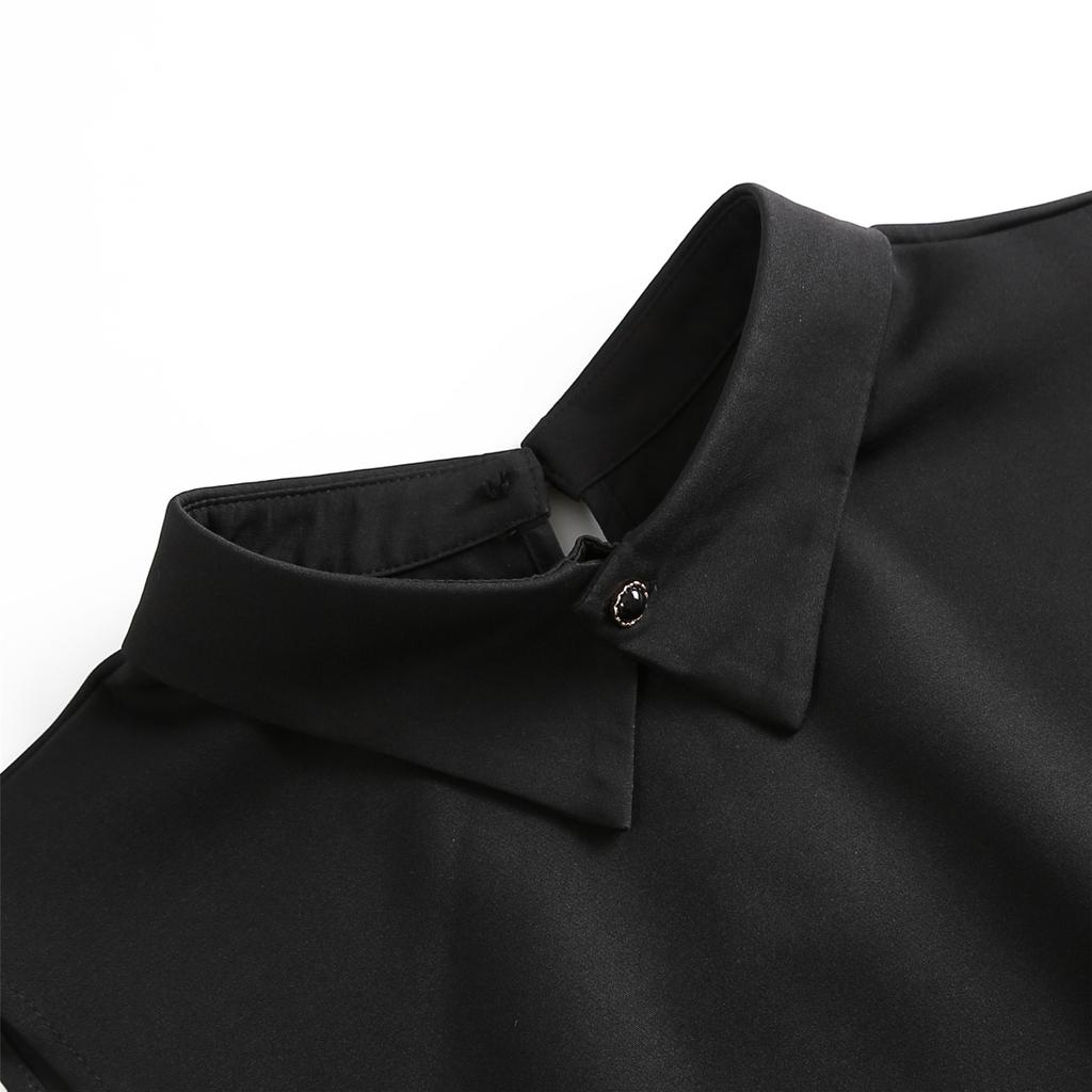 Elegant Lapel Collar Neck Cover Adjustable Turn Down Collar Insert for Women Office Clothing Accessory Neck Decoration