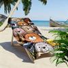 Colorful Cartoon Bear Pattern Design Beach towel quick-drying for travel outdoor sports jogging beach and swimming
