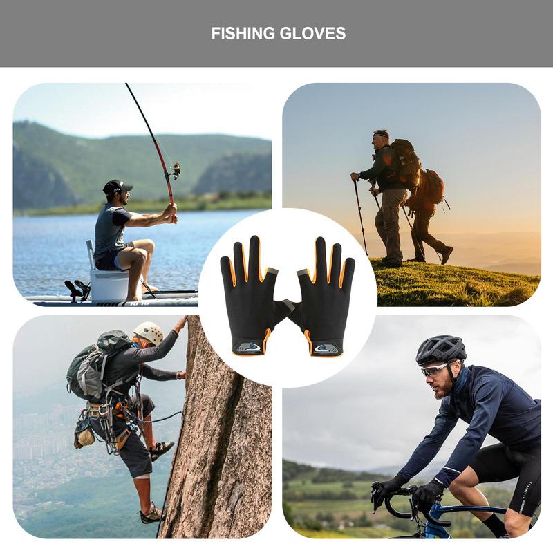 Перчатки с защитой от ультрафиолета, дышащие эластичные солнцезащитные перчатки, нескользящая ручка, удобные аксессуары для рыбалки, солнцезащитные перчатки, сетка для