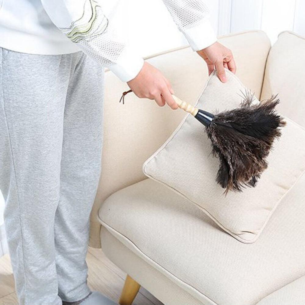 Hand Cleaning Tool Household Ostrich Feather Brush Dust Removal Duster Ostrich Feather Fur Brush