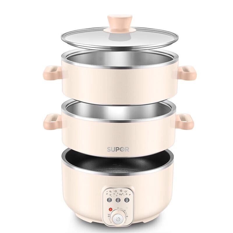 SUPOR 3-Layer Electric Multi-Cooker Steamer CN plug (adapter included)