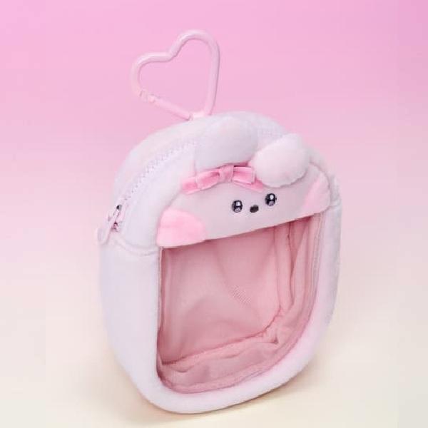 Официальный BT21 minini 'Ribboned U' Прозрачный мешочек-брелок для сумки - Модный декор для сумки