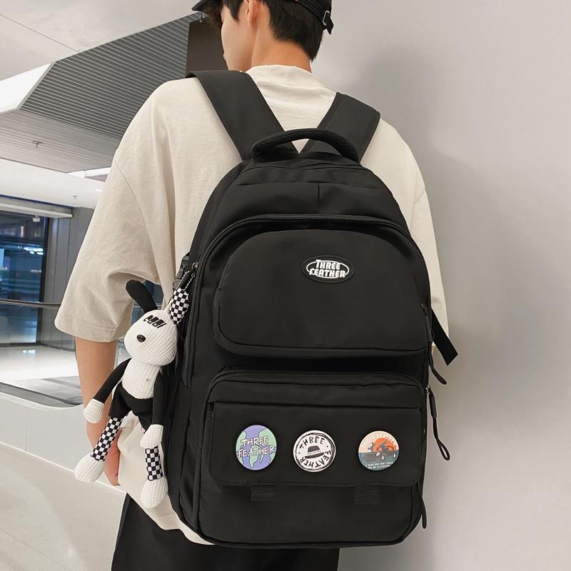 Men's Backpack Student's Lightweight Schoolbag Women's Large Capacity Backpack