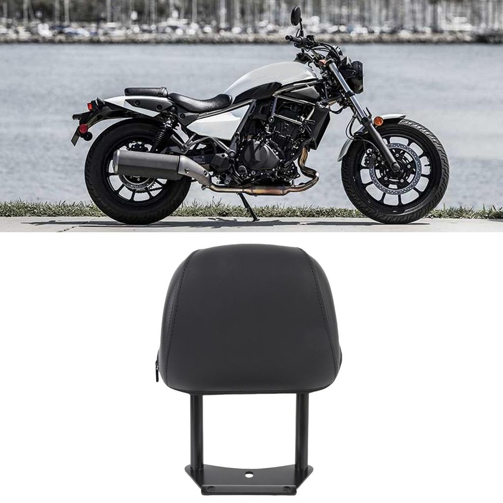 Luocute Motorcycle Rear Passenger Enhanced Comfort with Stylish Look and High Stability Backrest Pad Cushion Compatible with Kawasaki Eliminator 500