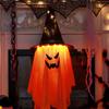 Halloween Light-up Ghost Decoration Spooky LED Witch Hat Ghost Lamp Indoor Outdoor Garden Porch Yard