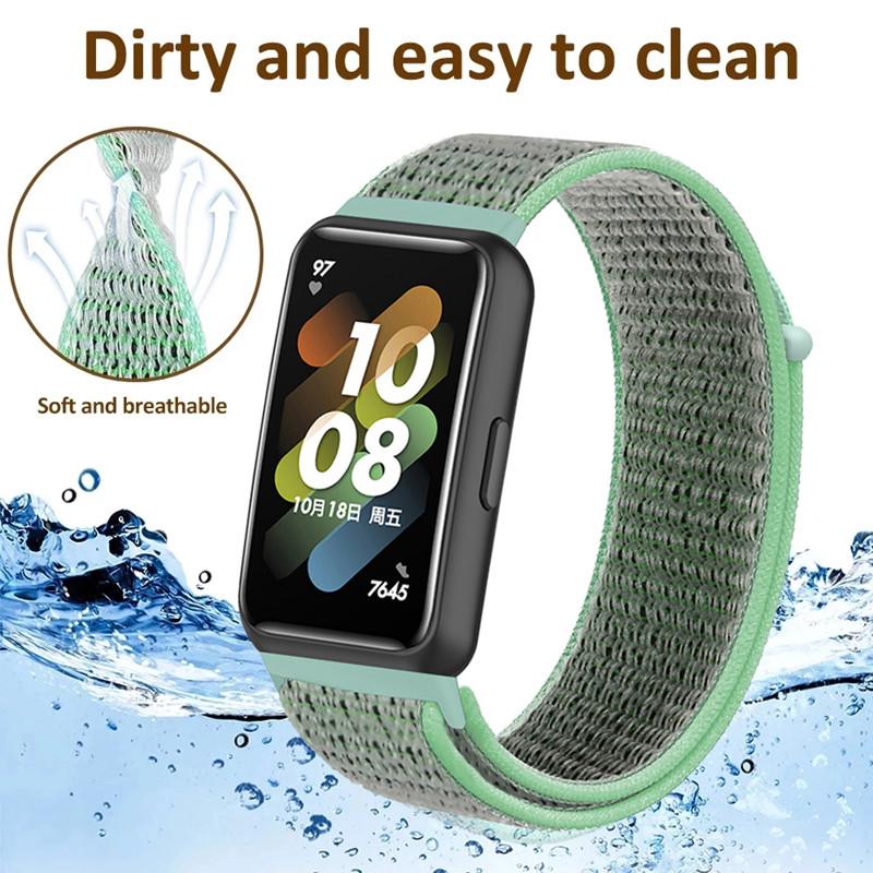 High-quality Nylon Strap for Huawei Band 7/ Band7 Sport Woven Band Bracelet Replacement Wristband Smart Watch Accessories