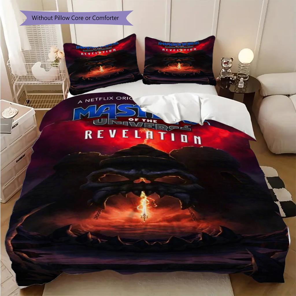 Masters Universe Heman Vs Skeletor Bedding 1 Duvet Cover 2 Pillowcase Without Core Duvet Cover And Pillowcase Christmas Birthday Gift