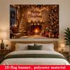 1 шт. Уютная Рождественская Декорация Камина для Дома Зимний Фон Для Фотостудии Фотобудки Вечеринки