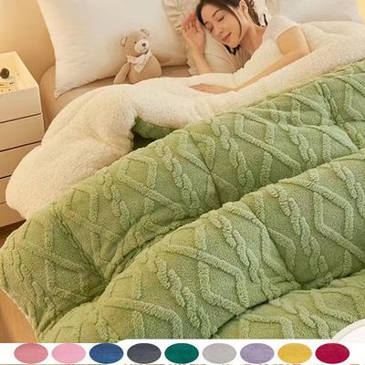 Новое зимнее одеяло, домашнее теплое мягкое покрывало из шерпа, накидка для новорожденных, детское покрывало, дорожное текстильное флисовое толстое теплое одеяло