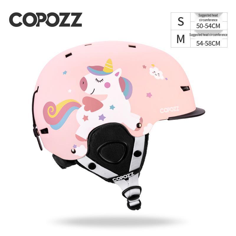 Детский горнолыжный шлем COPOZZ, теплый, противоударный сноубордический шлем для мальчиков и девочек, идеально подходит для сноуборда/горных лыж, снаряжение для безопасности на открытом воздухе.