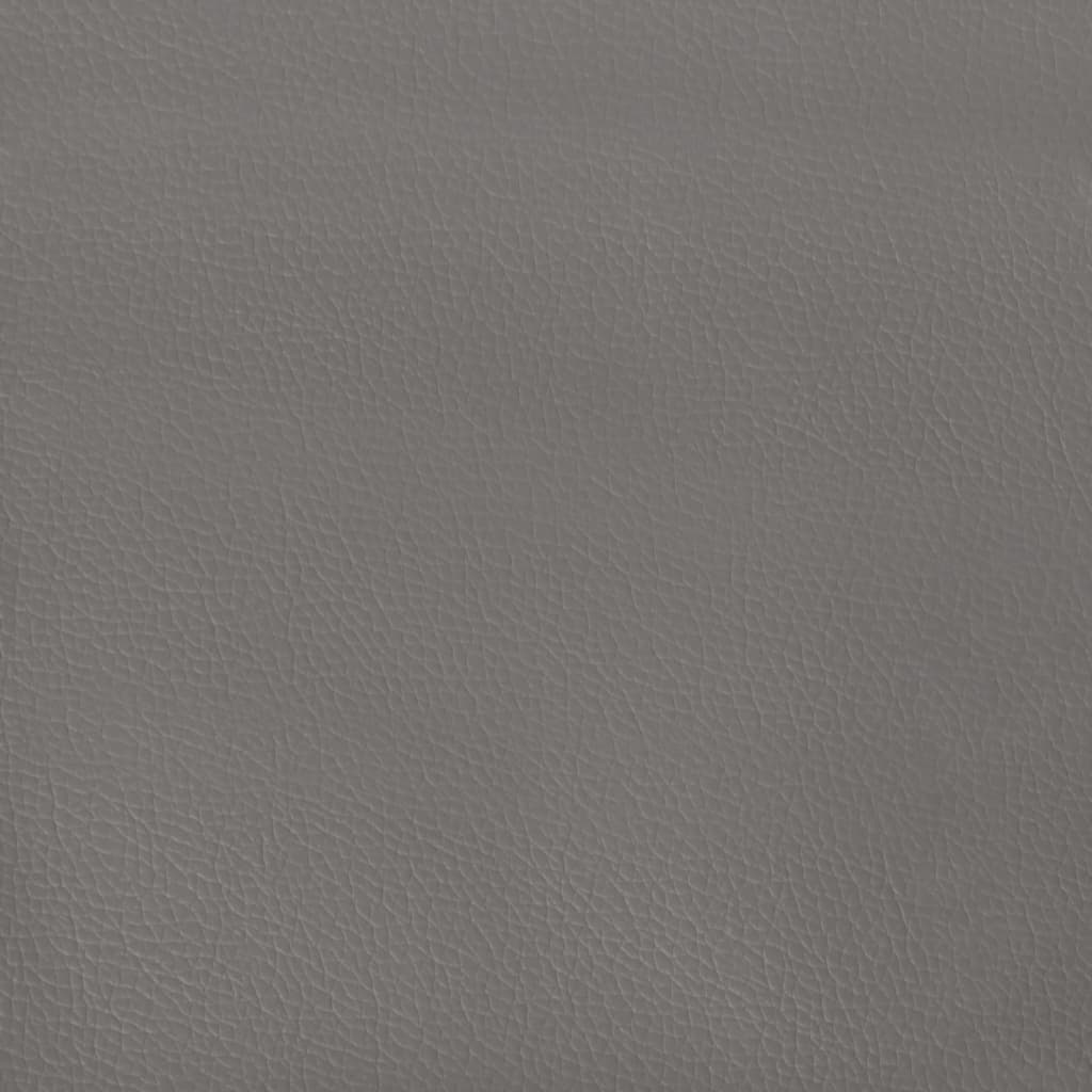 Vidaxl Zagłówek Uszak, Szary, 103X23X118/128 Cm, Sztuczna Skóra