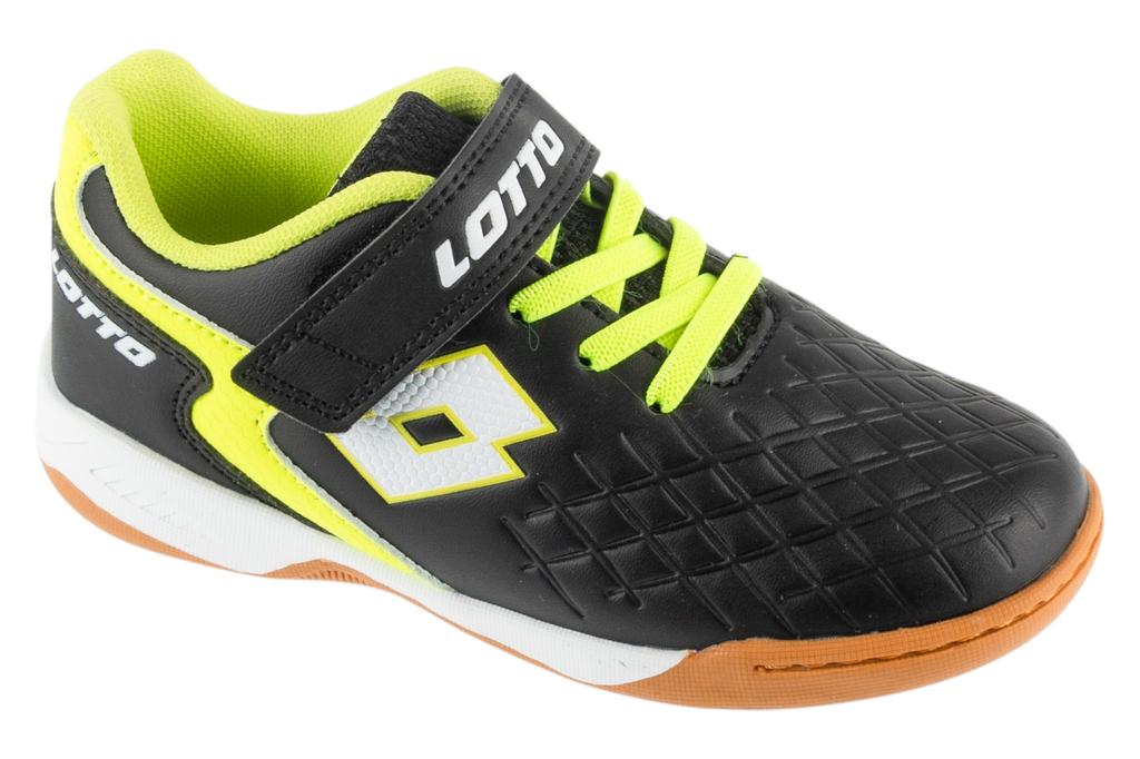 Lotto Dasher K, for Boy black Indoor football trainers