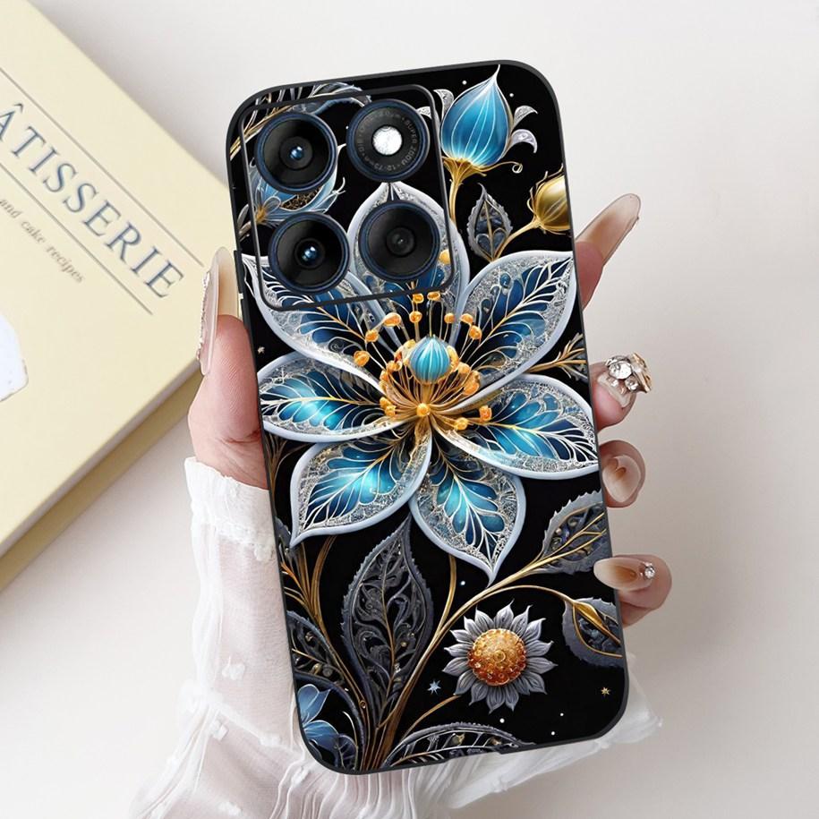 For Motorola Edge 60 Pro Case Moto Edge 60 Fusion Cover New Fashion Flower Soft Silicone Bumper For Moto Edge 60 60s Edge60 Capa