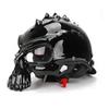Skeleton Motorcycle Helmet, Retro Half-face ABS, Fashionable Novel Motorcycle Helmet