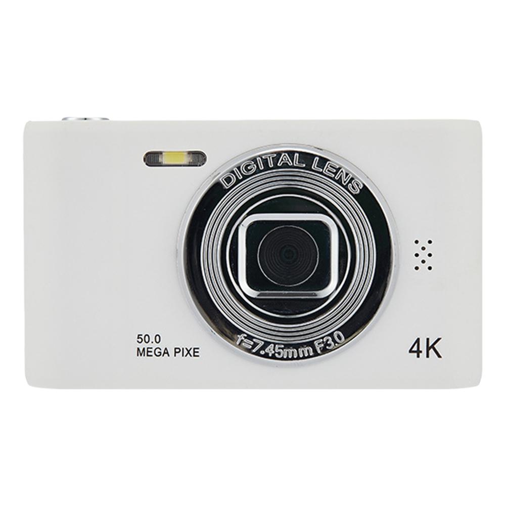 4K Campus Selfie Mini Retro Camera HD Photography Travel Selfie Camera 2.4 Inch IPS Screen Front Rear Cam Outdoor Child Camera