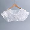 White Black Detachable Collar Shawl Dress Blouse Fake Collar Shoulder Wraps Accessories Female Sweater False Collars Small Cape