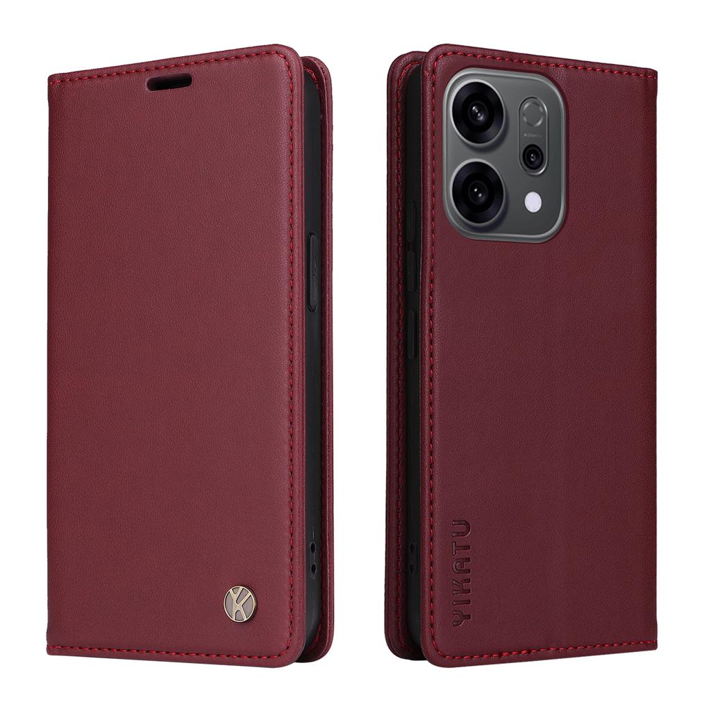 Магнитный кожаный чехол-книжка для OPPO Reno 7 7Z 8 8T 10 11 11F 12 12F 13 13A 13F 13FS 14 14F 5Z Lite Pro 4G 5G Премиум чехол