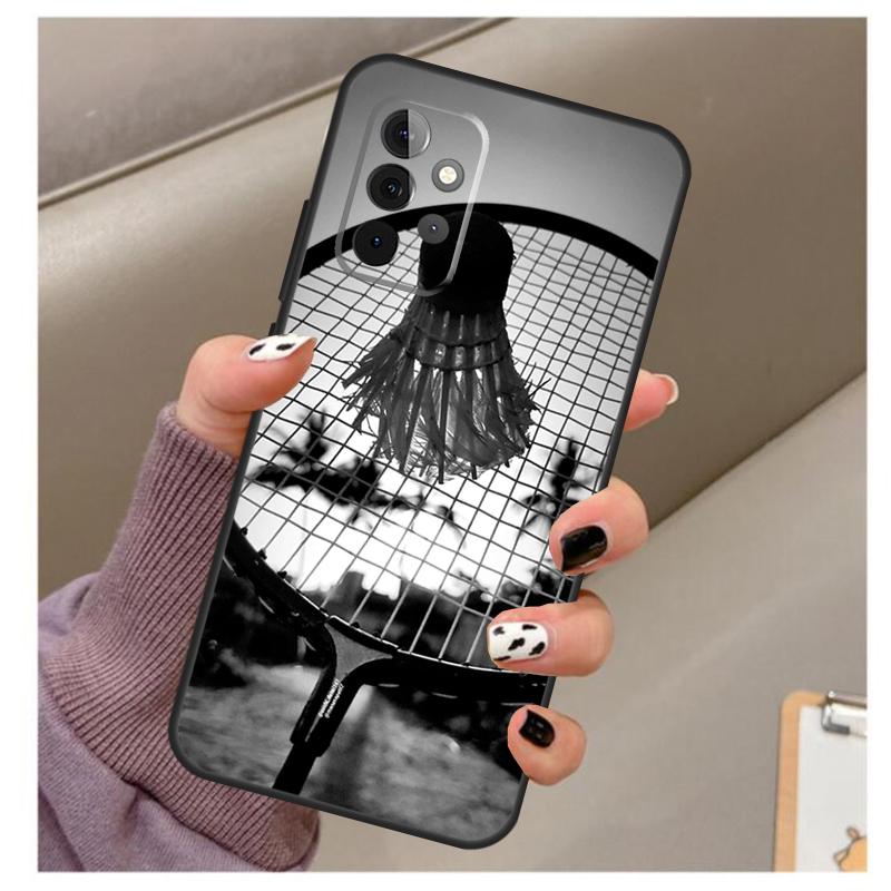 Badminton Sport Case For Samsung Galaxy A56 A16 A26 A36 A06 A52 A53 A33 A13 A34 A54 A14 A15 A35 A55 A22 A32