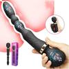 Мощный вибратор-дилдо Двусторонний вагинальный стимулятор Массажер для точки G Анальная пробка Секс-игрушка для пары Стимулятор клитора для взрослых