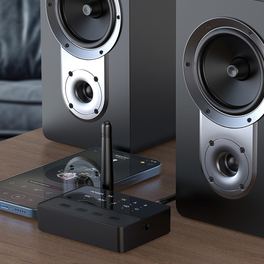 Беспроводной стереоприемник-передатчик Bluetooth 5.3, 2-в-1, с разъемом 3.5 мм AUX/RCA, HIFI стереоадаптер, беспроводной аудио-донгл