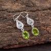 Peridot Gemstone 925 Sterling Silver Handmade Jewelry Partywear Earrings 1.70" EE-8-5