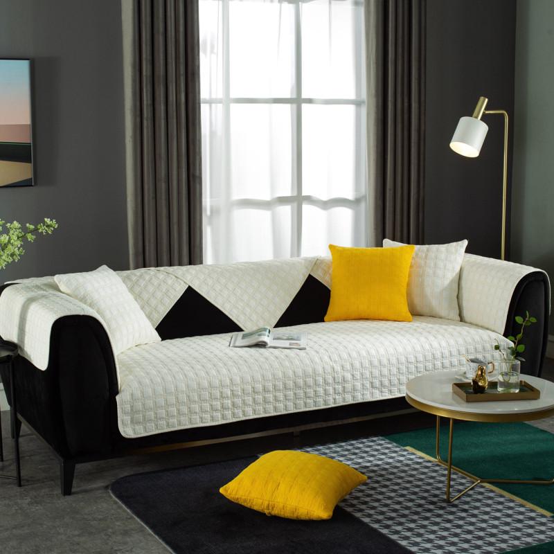 Универсальная хлопковая стеганая диванная подушка Four Seasons спереди и сзади, современная простая двусторонняя тканевая подушка для дивана, полотенце