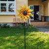 Outdoor Wind Spinner, Sunflower Statue Rotating, Garden Windmill, Iron Sculpture, for Backyard
