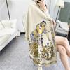 2024 Autumn/Winter New Thickened Warm Double Sided Two Tone Tassel Imitation Cashmere Scarf, High Grade Shawl Neck