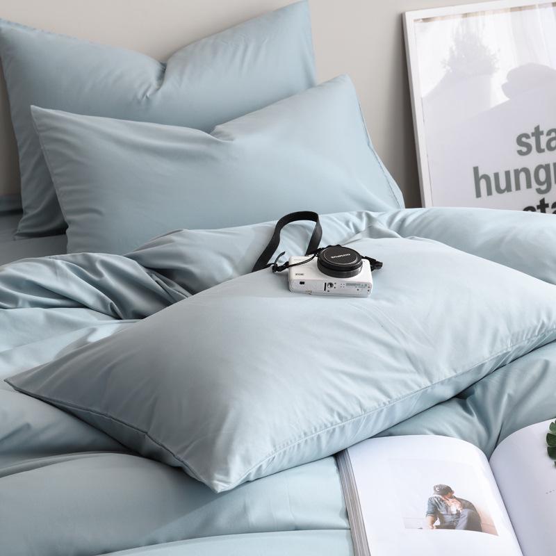 Наволочки в скандинавском стиле однотонные 47x74 см (Пара) для домашнего текстиля