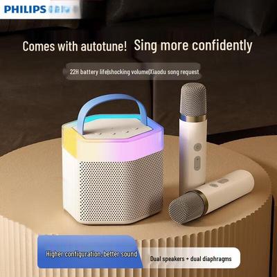 Беспроводной набор караоке-микрофона и динамика Philips TAS2519, штепсель CN (адаптер в комплекте)