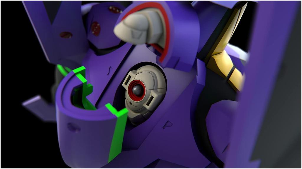 GSI Creos Mon Model Evangelion Multicolor Molded Approximately 47cm Plastic Model Kit Unit-01 Ver. 1.5 Version, Tall, Non-Scale, Color-Coded