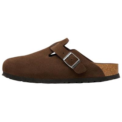 Бостонские шлепанцы Birkenstock Унисекс Кофейные Обычные Свободный крой 1031641