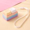 Lightweight Push Button Stress Relieving Toy with Lanyard Sensory Fidget Toy for ADHD Adults Kids Anxiety Relief