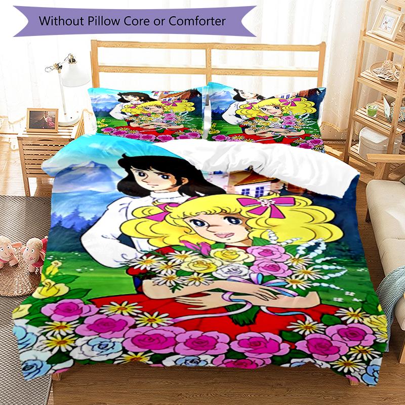 3pcs The Rose of Versailles Bedding Set Duvet Cover Closure Includes 1 Duvet Cover & 2 Pillowcases, Soft and Comfortable for All Seasons.