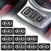 2/5/10Pcs Carbon Fiber Steering Wheel Car Logo Emblem 3D Stickers For Rio Ceed Sportage Cerato Soul Sorento Flip R K2 K3 K5 K6 K7 K8 Soul