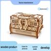 3D Wooden Puzzle Jewelry Box: Handmade, Mechanical, Creative Treasure Box Toy.