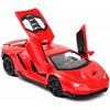 1/32 Scale Alloy Collectible Red Lambo LP770 Toy Pull Back Vehicles Diecast Cars Model with Light & Sound