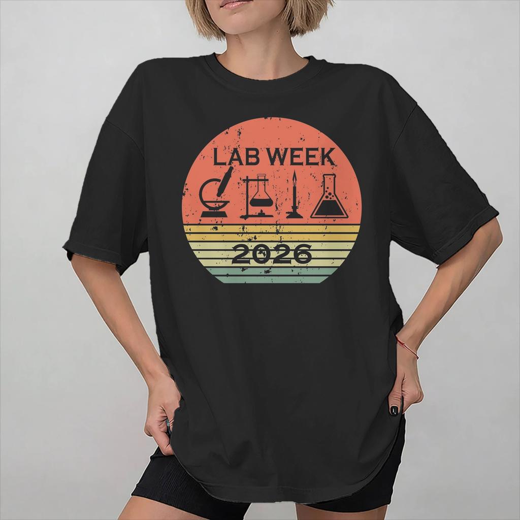 Lab Crew Lab Week 2026 Graphic Printing T Shirt for Unisex Women Cotton Tee Shirt Clothing