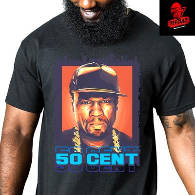 Мужские и женские футболки 50 Cent Рэп и Хип-Хоп Музыка Вдохновляющая Футболка Унисекс Хлопок