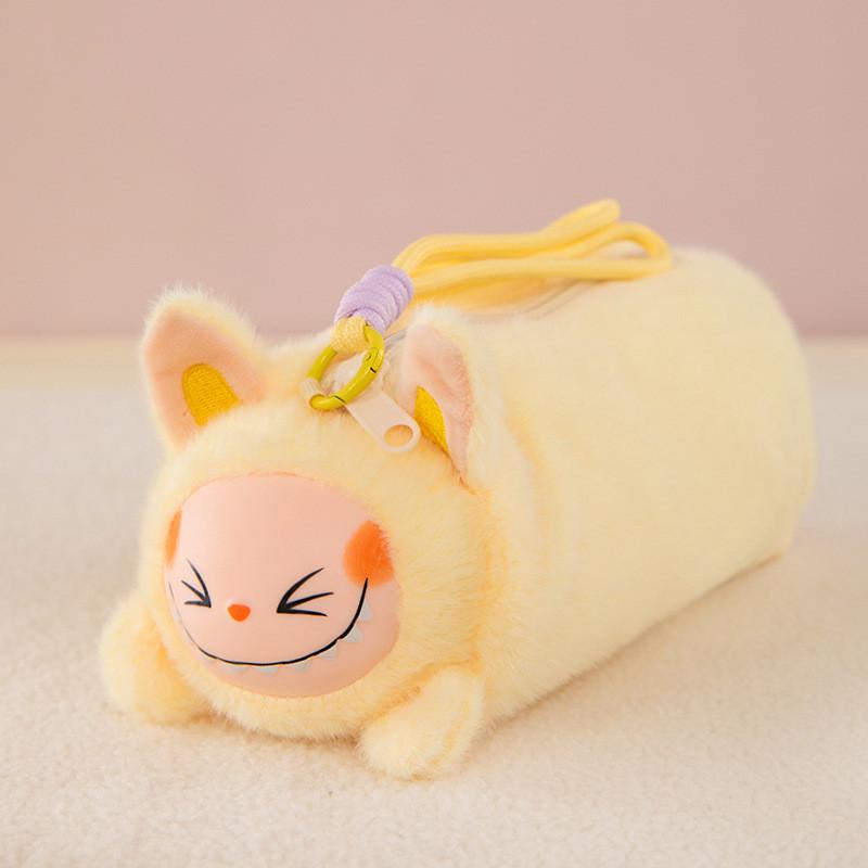 Плюшевый пенал Лабубу с мягким наполнителем из хлопка для школьных принадлежностей, подарок для подростков