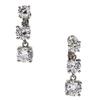 By Yumi CZ Highest Quality Zirconia 3 8mm [Produced Katsura] Earrings, Stones, Dangling, Popular, Large, Gorgeous, 6mm, 7mm, (Earrings)